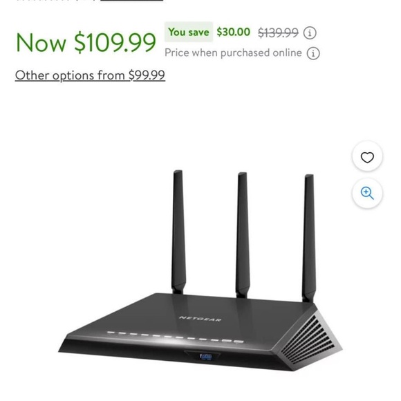 NETGEAR NightHawk Dual-Band Wifi Router - Picture 4 of 4